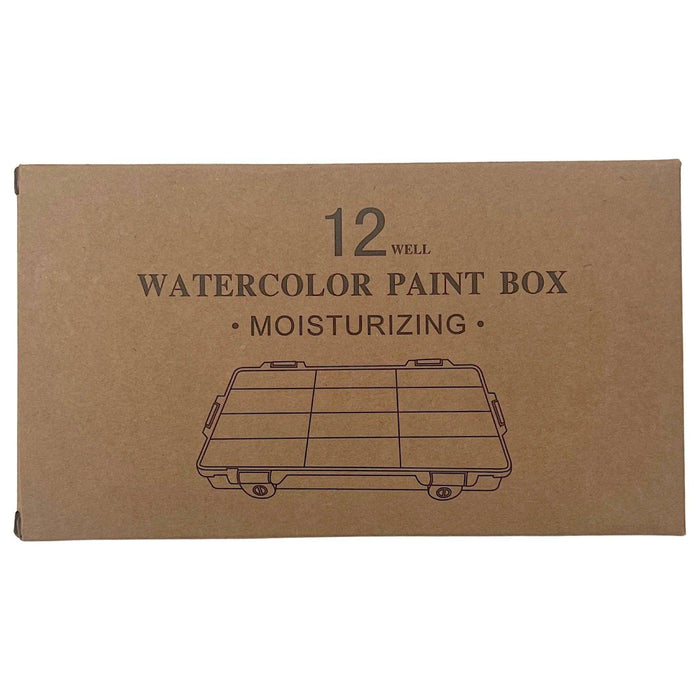 Artist Moisturising Watercolour Paint Box 12 Wells - The Sydney Art Store