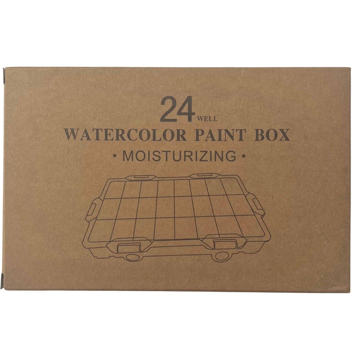 Artist Moisturising Watercolour Paint Box 24 Wells