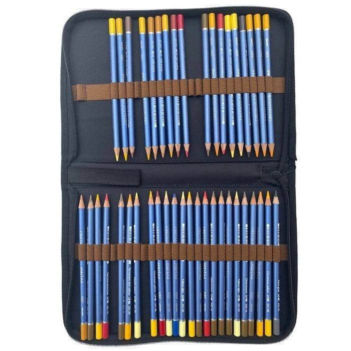 Artist Pencil & Brush Zipper Case holds 48 pencils