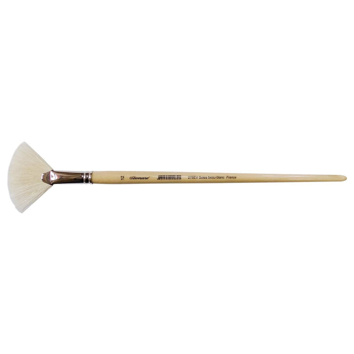 Leonard 276EV High-Quality White Bristle Fan Brush