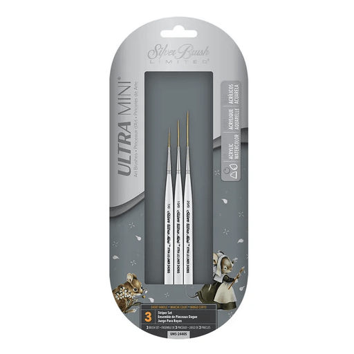 SILVER BRUSH SILVER BRUSH Silver Brush 2440S Ultra Mini 3pc Striper Set