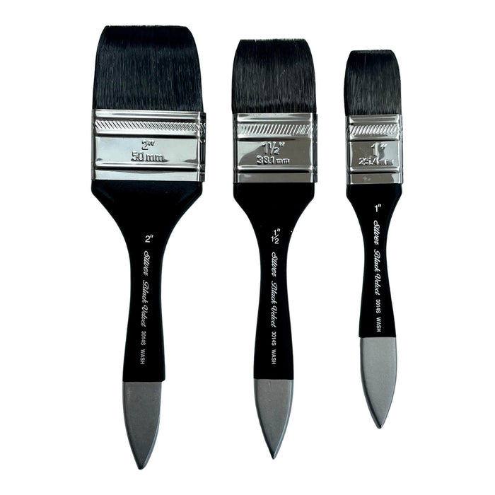 Silver Brush 3014S Black Velvet Watercolour Wash Brushes