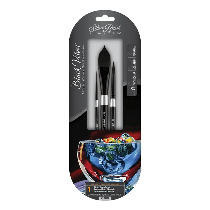 SILVER BRUSH SILVER BRUSH Silver Brush WC-3000S Black Velvet Set